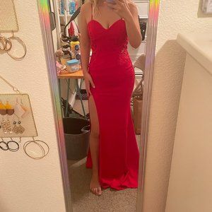 Maniju Red Formal Dress Size M